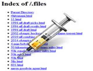 List of links injected in a site